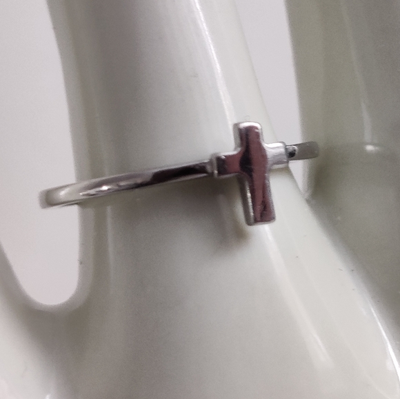 Sterling Silver Cross Ring - Picture 9 of 16